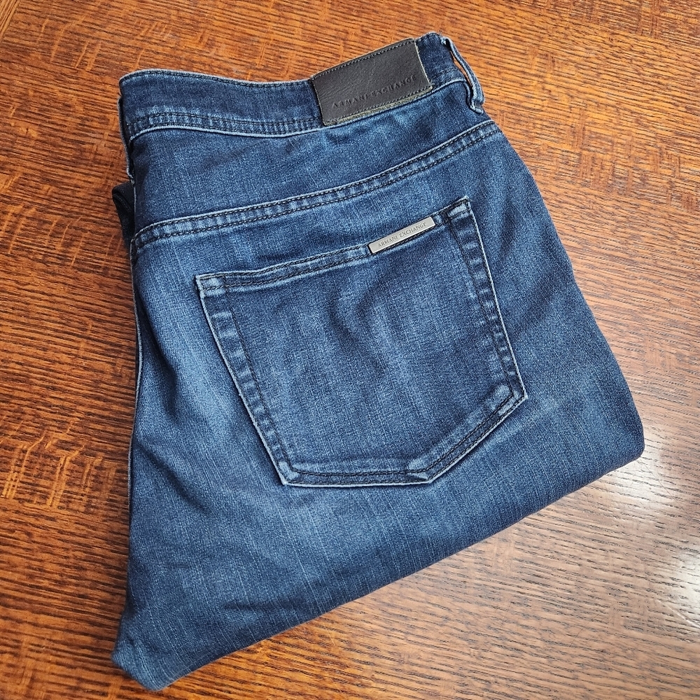 Armani Exchange Men's Size 29 skinny denim blue jeans 33.5 inch inseam - Picture 12 of 12